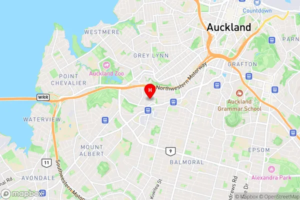 Morningside, Auckland Region Map