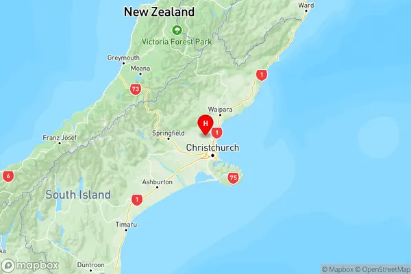 Fernside, Canterbury Region Map