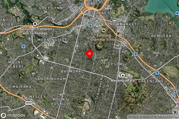 Mount Eden, Auckland Satellite Map