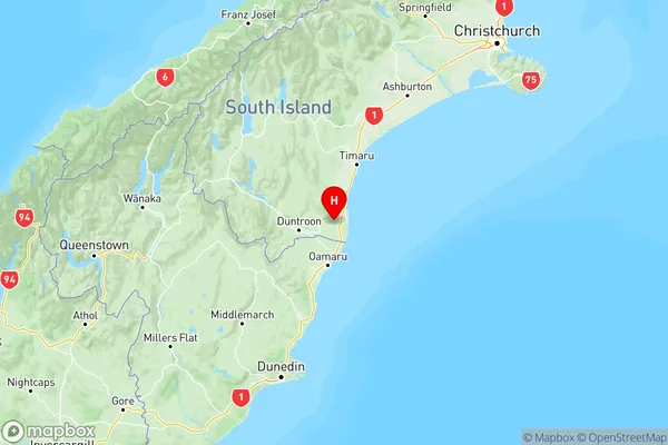 Ikawai, Canterbury Region Map