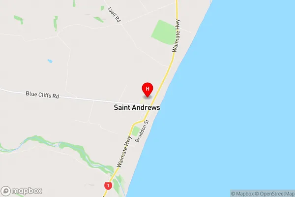 Saint Andrews, Canterbury Region Map