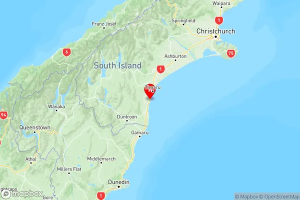 St Andrews, Canterbury Region Map