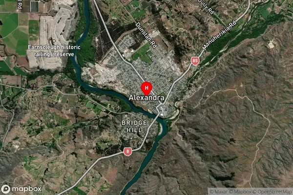 Alexandra, Otago Satellite Map