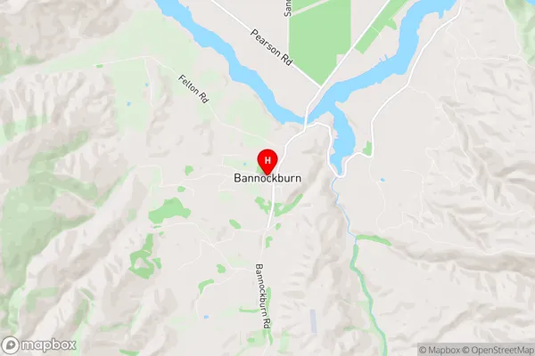 Bannockburn, Otago Region Map