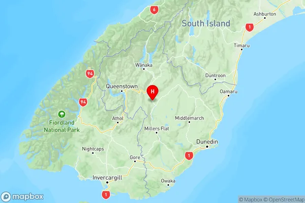 Clyde, Otago Region Map