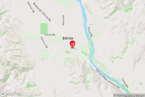 Ettrick, Otago Region Map