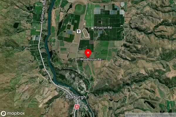 Roxburgh East, Otago Satellite Map