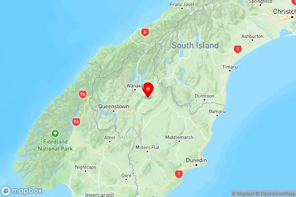 Tarras, Otago Region Map