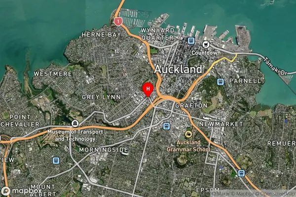 Newton, Auckland Satellite Map