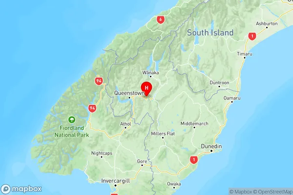 Central Otago, Otago Region Map