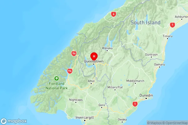 Arthurs Point, Otago Region Map