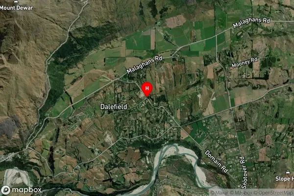 Dalefield/wakatipu Basin, Otago Satellite Map