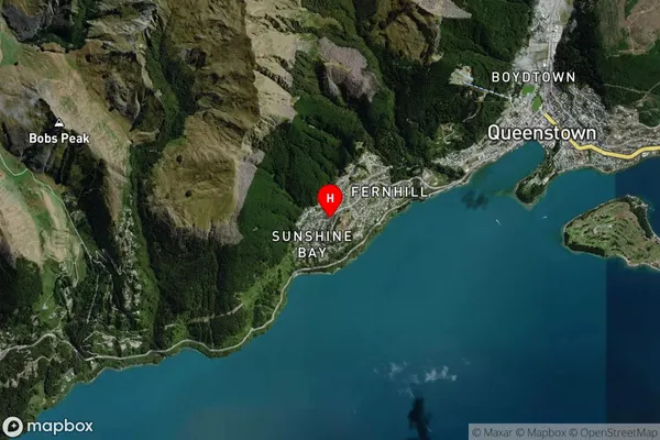 Fernhill/sunshine Bay, Otago Satellite Map