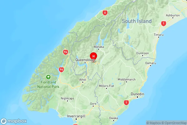 Gibbston, Otago Region Map