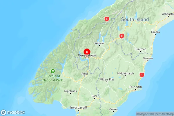 Glenorchy, Otago Region Map