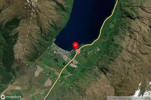 Kingston, Otago Satellite Map