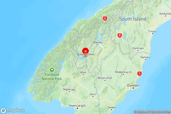 Queenstown-lakes, Otago Region Map