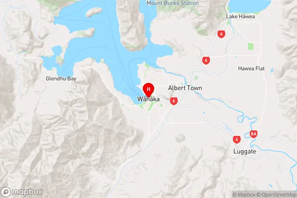 Wanaka, Otago Region Map