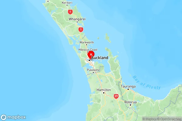 Orakei, Auckland Region Map