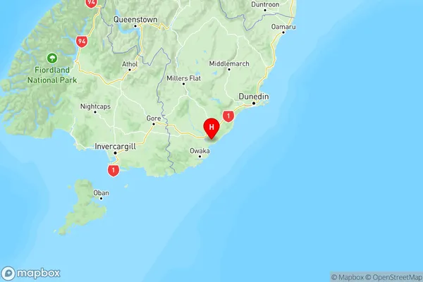 Kaitangata, Otago Region Map