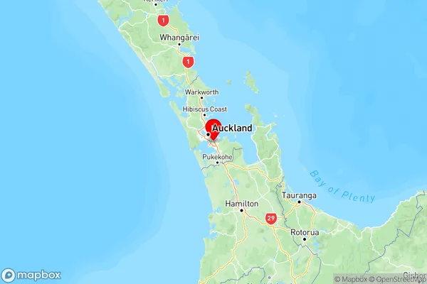 Otahuhu, Auckland Region Map