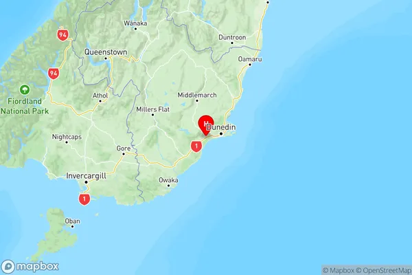 Allanton, Otago Region Map