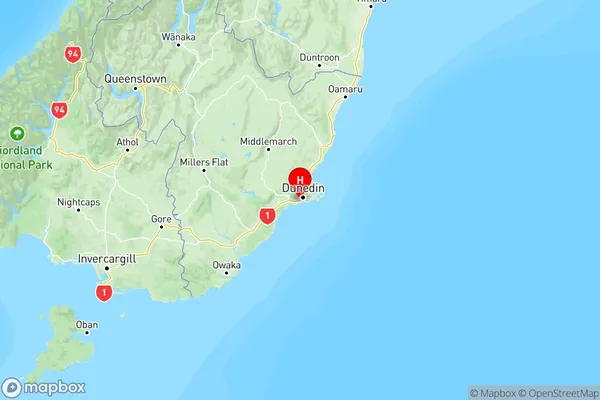 Balaclava, Otago Region Map