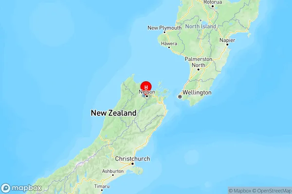 Nelson, Nelson Region Map