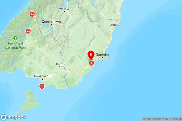 Berwick Forest, Otago Region Map
