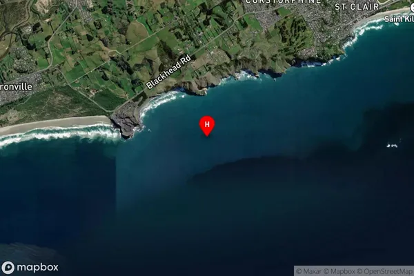 Blackhead, Otago Satellite Map