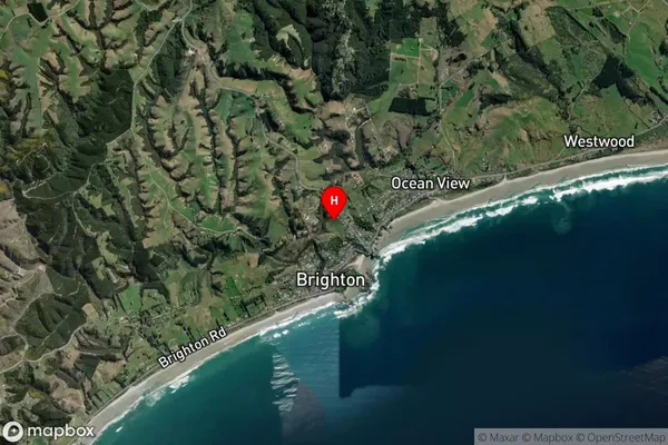 Brighton, Otago Satellite Map