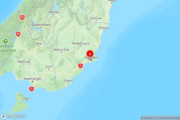 Brockville, Otago Region Map