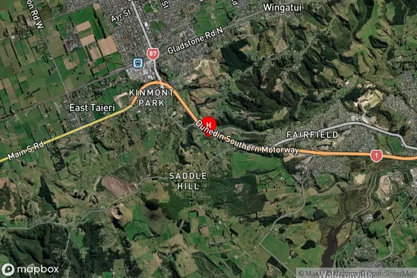 Chain Hills, Otago Satellite Map