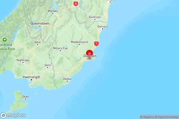 Clyde Hill, Otago Region Map