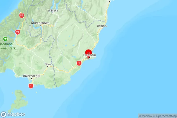 Concord, Otago Region Map
