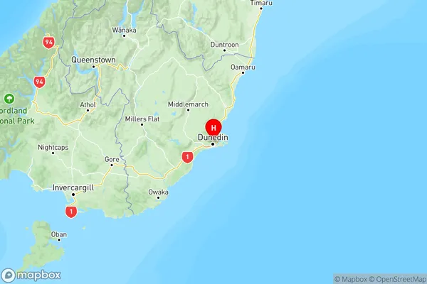 Dalmore, Otago Region Map