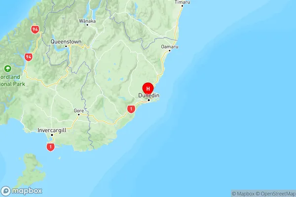 Helensburgh, Otago Region Map