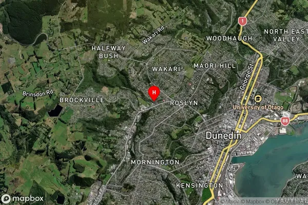 Kaikorai, Otago Satellite Map