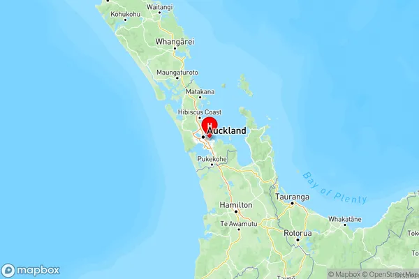 Point England, Auckland Region Map