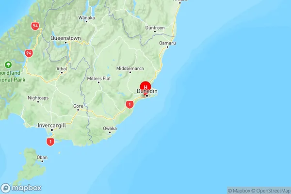 Lookout Point, Otago Region Map