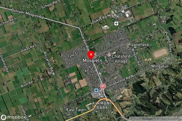 Mosgiel, Otago Satellite Map