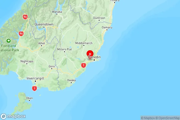 Mosgiel, Otago Region Map