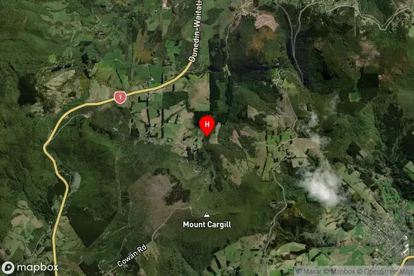 Mount Cargill, Otago Satellite Map