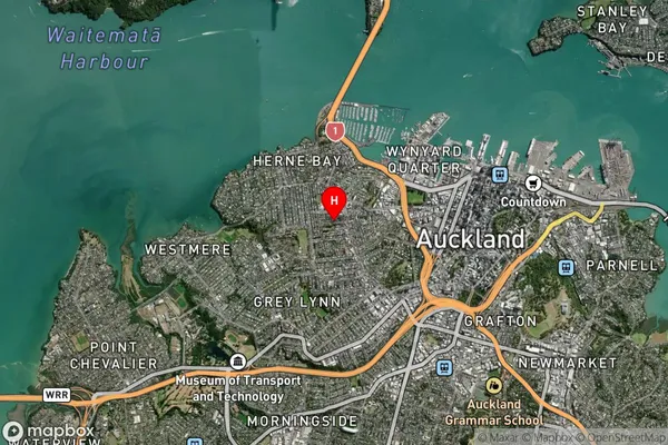 Ponsonby, Auckland Satellite Map