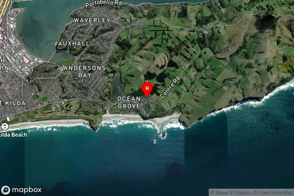 Ocean Grove, Otago Satellite Map