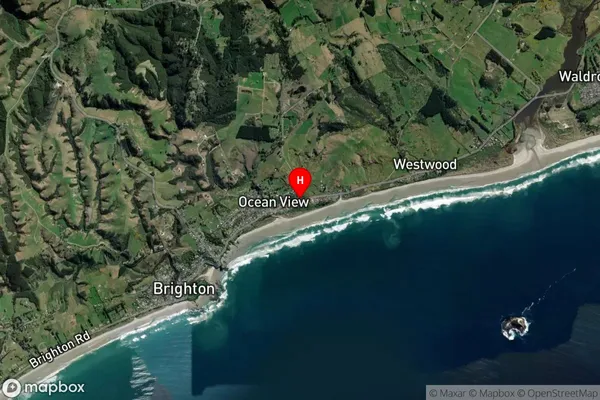 Ocean View, Otago Satellite Map