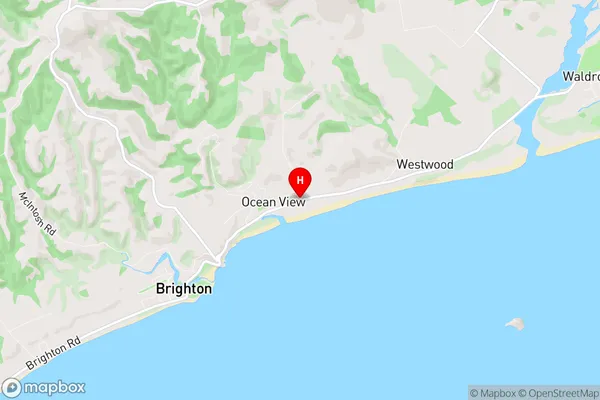 Ocean View, Otago Region Map