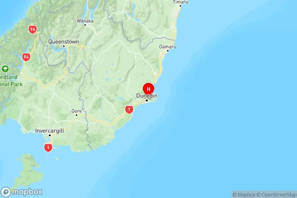 Opoho, Otago Region Map