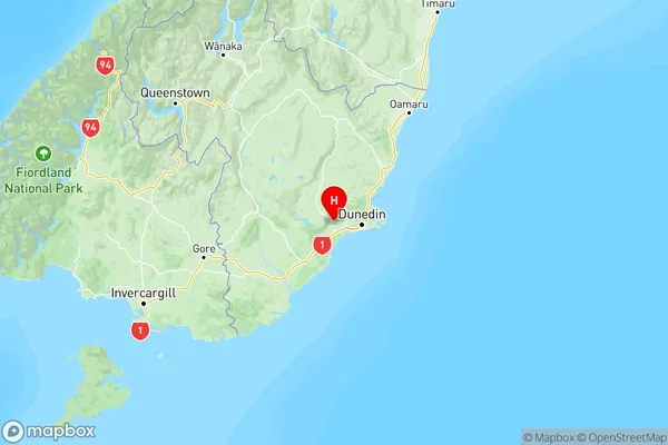 Outram, Otago Region Map