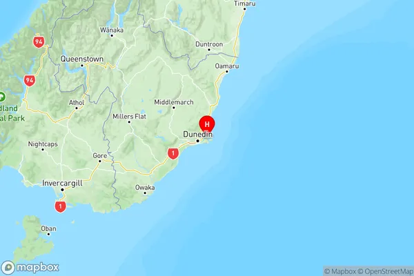 Portobello, Otago Region Map